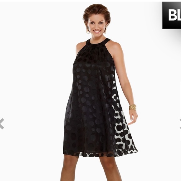 Chico's Dresses & Skirts - Chico’s Black Label Polka Dot Dress